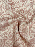 Paisley Pattern Brocade with Gold Lurex - Cream / Rose