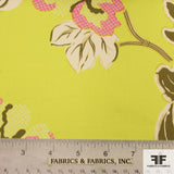 Floral Printed Cotton - Yellow