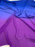 Ombré Silk Georgette - Blue / Purple