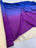 Ombré Silk Georgette - Blue / Purple
