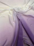 Ombré Silk Chiffon - Purple-Grey / Purple