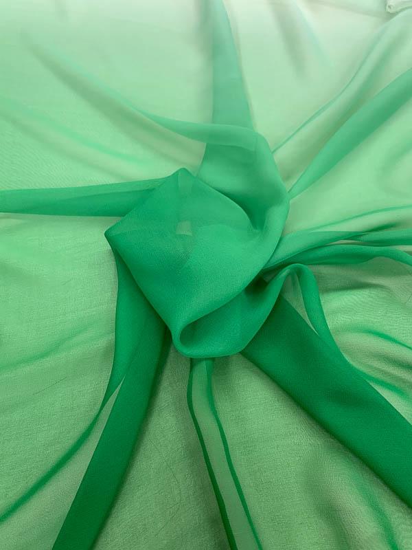Ombré Silk Chiffon - Mint / Green
