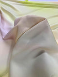 Ombré Tie-Dye Stretch Silk Georgette - Yellow / Ivory / Tan / Blush