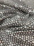 Pamella Roland Sequins on Stretch Netting - White / Silver