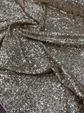 Fused-Back Small Horizontal Design Sequins - Glam Gold
