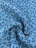 Animal Pattern Matelassé - Blue