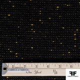 Wool Tweed - Black/Gold
