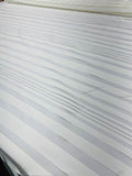 Christian Siriano Horizontal Multi-Size Striped Novelty Organza - Ivory