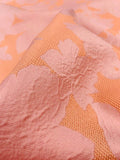 Pamella Roland Reversible Floral Brocade - Salmon / Light Pink