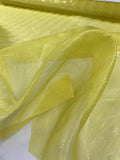 Novelty Lamé Jacquard Silk Organza - Yellow
