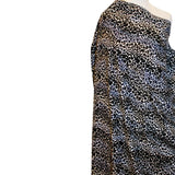 Leopard Print Faux Fur - Black/White/Grey