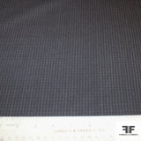 Pin Stripe Wool Suiting - Black