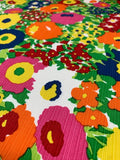 Floral Heavy-Weight Printed Cotton with  Texture - Multcolor