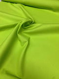 Solid Textured Cotton Pique - Lime Green