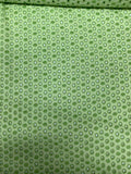 Circles Embroidered Cotton Eyelet - Lime Green