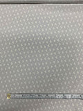 Ditsy Graphic Printed Silk Crepe de Chine - Grey / Off-White