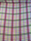 Plaid Printed Silk Twill - Multicolor