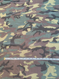 Camouflage Printed Silk Chiffon - Army Green / Brown / Black