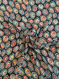 Ethnic Geometric Printed Silk Georgette - Multicolor