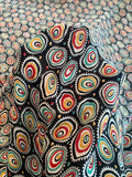 Ethnic Geometric Printed Silk Georgette - Multicolor