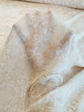 Unique Printed Silk Georgette - Beige / White