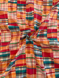 Patchwork Madras Plaid Cotton Shirting - Multicolor
