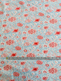 Summer Loving Printed Cotton Poplin - Red / White / Baby Blue