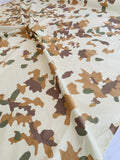 Camouflage Light-Weight Printed Cotton Twill - Beige / Brown / Saddle / Khaki Green