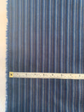 Vertical Striped Yarn-Dyed Lightweight Cotton Twill - Navy / Blue / Grey