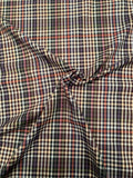 Plaid Yarn-Dyed Cotton Shirting - Navy / Multicolor