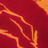 Abstract Printed Silk Shantung - Orange/Red - Fabrics & Fabrics NY