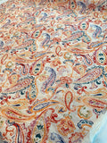 Home Dec Paisley Printed Linen Viscose - Multicolor