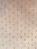 Polka Dots and Bows Printed Silk Crepe de Chine - Blush / Off-White / Mocha