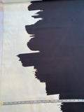 Floating Feathers on the Skyline Novelty Printed Heavy Scuba Knit - Black / White
