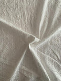 Stripe Pattern Embroidered Cotton Voile Eyelet - Off-White