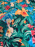 Tropical Floral Printed Cotton Lawn - Multicolor