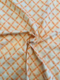 Circles Embroidered Cotton Eyelet - Tan / Orange