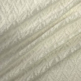 Ikat Silk Chiffon Burnout - White