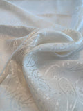 Paisley Silk Jacquard - Off-White