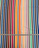Vertical Striped Printed Viscose Crepe with Mechanical Stretch - Multicolor