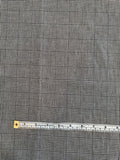 Glen Plaid Yarn-Dyed Cotton Suiting - Black / Off-White
