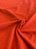 Boucle-Like Novelty Polyester Spandex Knit - Blood Orange