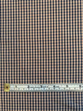 Mini Plaid Yarn-Dyed Cotton Shirting - Blue / Ivory / Red
