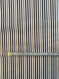 Vertical Striped Yarn-Dyed Cotton Shirting - Brown / Tan / Grey / White