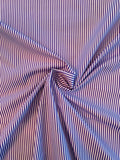 Ralph Lauren Italian Extra Fine Yarn-Dyed Cotton Shirting - Purple / White