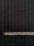 Vertical Pinstripe Cotton Shirting - Black / White