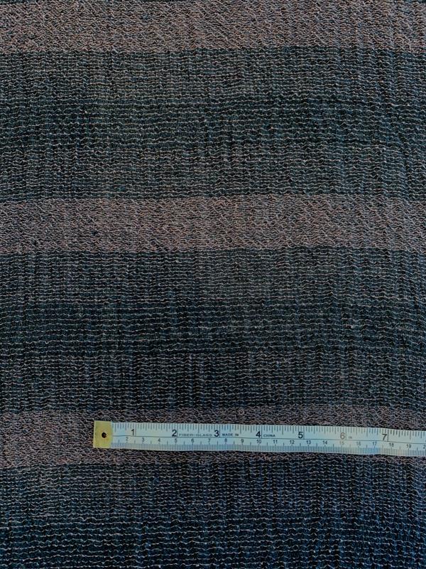 Novelty Yarn-Dyed Cotton Double Gauze - Black / Mauve