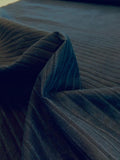 Horizontal Striped Textured Cotton Jacquard - Navy