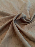 Swiss Dot Cotton Voile - Taupe Grey