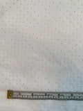 Perforated Mini Circles Cotton Broadcloth - White